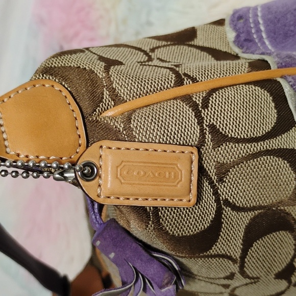 SALE! Coach Mini Vintage Y2K Signature Print Handbag W Hangtag Gently Used - Picture 9 of 13